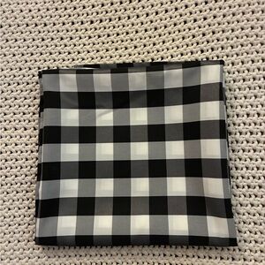 Black and White Checkered Tablecloth